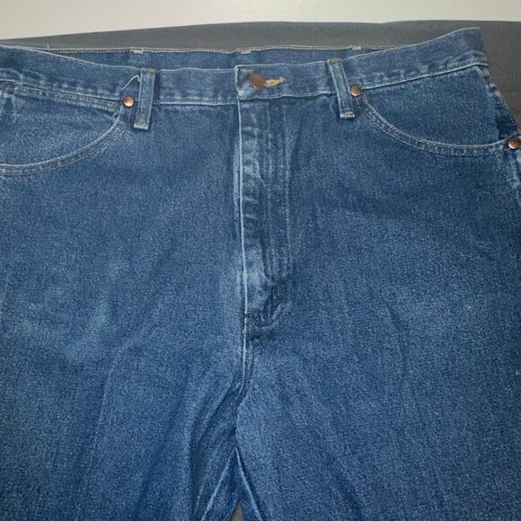 wrangler jeans36 X 34 100% Cotten Exclusive Of Decorating Cowboy - Picture 4 of 9